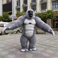 Casque de Mascotte Gonflable Personnalisé 2M 2.6m 3m en Peluche Gorille Chameau King Kong pour Adulte Unisexe, Idéal pour Fêtes de Noël, Carnavals et Promotions