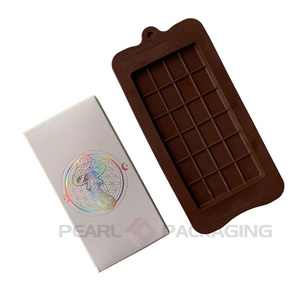 Chocolate Bar Packaging Milk Dark Choco Boxes with Molds Foils Ready to Ship Design Polkadot - Product Image 6