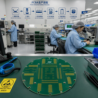 Fabrication de circuits imprimés, service d'assemblage PCBA - Matériel Rogers, cuivre 35um, épaisseur 1,6 mm, finition de surface ENIG, carte de circuit imprimé RF/EMI