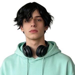 Peluca de aluminio moderna hecha a máquina para modificar el contorno del rostro, estilo japonés, con rizos juveniles, para hombres y mujeres, ideal para cosplay. - Product Image 5