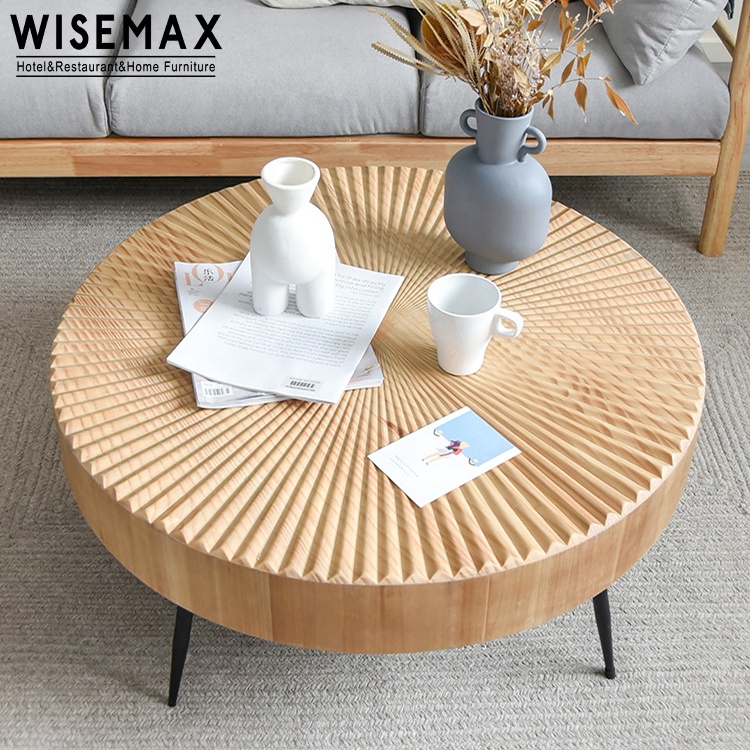 Wise Wise OAK round table ワイスワイス　オーク Worlds Away Oslo Coffee Table Light Cerused Oak – CLAYTON GRAY HOME