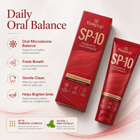 Dentifrice Blanchissant Probiotique Naturel SP-6 Personnalisé en Gros, Antibactérien, Protecteur d'Émail, Sans Fluorure