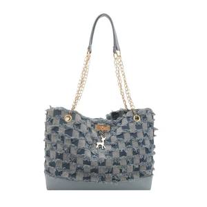 Nouveau sac fourre-tout en toile vieillie printemps-été grande capacité, sac à bandoulière portable pour femme - Product Image 3