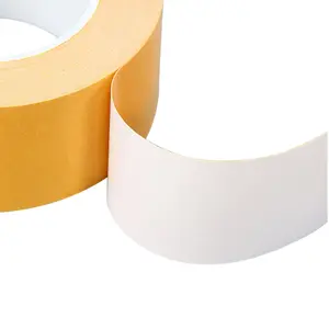 Adhesive Tape Pvc Tape D/S Solvent Glue High Quality Industrial Engineering Strong Adhesive 100U Double-Sided PVC Tape