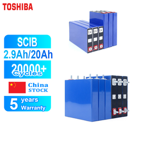 Batería SCIB LTO <span class=keywords><strong>2</strong></span>.4v <span class=keywords><strong>2</strong></span>.<span class=keywords><strong>9Ah</strong></span> 20Ah, Batería Prismática Recargable de Titanato de Litio 20C para Coche de Carreras de <span class=keywords><strong>12v</strong></span> 3AH, Vehículos Eléctricos y Energía Solar - Product Image 1