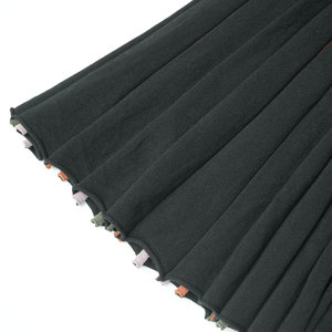Custom Clothing <strong>Design</strong> Manufacturers High Quality Color Block Striped Vintage Pleated Midi Length <strong>Skirts</strong> For Women Stylish - Product Image 5