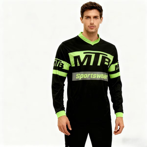 Jersey de Ciclismo de Montaña Unisex Multicolor, Transpirable, Cómodo, Personalizado, de Alta Calidad y Nuevo Diseño, Muy Popular - Product Image 4