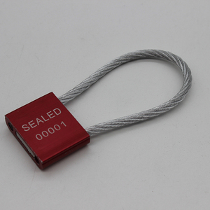Tùy Chỉnh Cao An Ninh Cáp Thép Con Dấu Hợp Kim Nhôm <span class=keywords><strong>Container</strong></span> Vận Chuyển Tag Tamper Bằng Chứng Cáp Ổ Khóa Cs5.0 1.8Mm - Product Image 4
