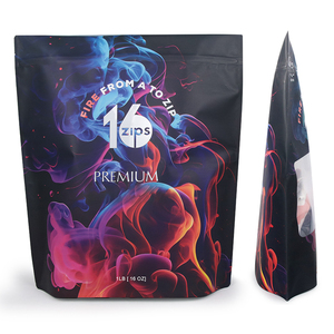 Individuell Bedruckte Lebensmittelbeutel 1lb 3,5g 7g 14g Mylar Ziplock Standbodenbeutel Ein-Pfund-Beutel Matt Wiederverschließbar 16oz Mylar-Tüten mit Logo - Product Image 3