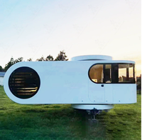 Villa modulaire en acier à structure extensible télescopique, maison préfabriquée de type capsule, design moderne