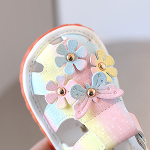 Sandalias de Bebé con Suela Suave y Flores para Recién Nacidas, Zapatos de Princesa para Niñas, Sandalias de Verano con Suela Suave para Bebés - Product Image 5