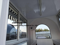 Triciclo SL-9 2025 con Dos Ventanas, Resistente al Viento y al Agua, Camión de Comida Rápida Móvil con Cocina Abierta