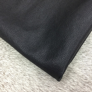 Vera pelle di cuoio di capra abbronzata in cristallo misto di pecora per divano nero scarpe da bambino borse mobili - Product Image 4