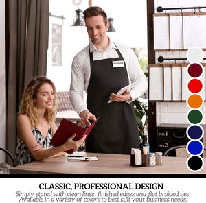 Nhà Máy Cổ Nhiều Màu Chuyên Nghiệp Chất Lượng Cao Tùy Chỉnh Vui Vẻ Tạp Dề Đa Cảnh Ứng Dụng Trắng Tạp Dề - Product Image 6