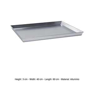 ถาดอบอลูมิเนียมทรงสี่เหลี่ยม 60 × 40 × 3 ชม. ซม. บัลลารินี - Product Image 3