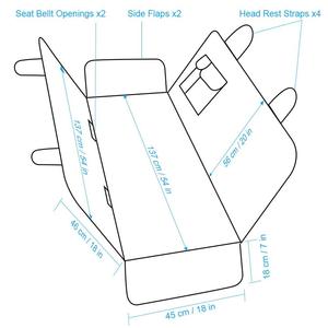Protection Dog Waterproof <b>Hammock</b> 54''W X 58''L Pet Car Seat Cover for All Cars - Product Image 6