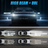 Ampoules de phare LED BEVINSEE 6000LM DRL faisceau de route H15 pour Ford Focus III 2014-2020