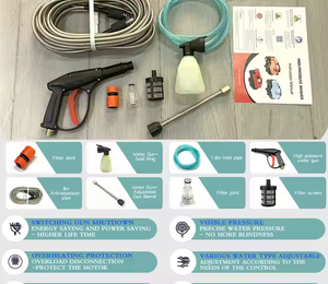 Lavadora a presión eléctrica portátil de 1800W, Motor automático de cobre para lavado de coches y limpieza de suelos de jardín/piscinas - Product Image 6