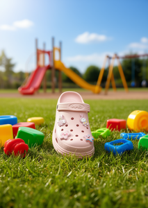 Sandali per Bambini con Spille Animate Taglia 22 Design con Adesivi Cartoon Finitura Opaca Materiale PVC - Product Image 2