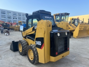 In Stock Used Caterpillar 246D Skid Steer Loader CAT 246D Compact Loader Comfort Cabin Municipal Road Maintenance Equipment. - Product Image 3