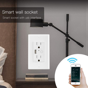 Chúng tôi tiêu chuẩn Google nhà thông minh <span class=keywords><strong>Wifi</strong></span> không dây điện cắm ổ cắm 15A tường ổ cắm với enchufe de pared - Product Image 1