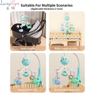 Móvil musical popular <span class=keywords><strong>para</strong></span> <span class=keywords><strong>cuna</strong></span> de bebé con juguetes colgantes, control remoto, de plástico, ecológico, con proyección y campana <span class=keywords><strong>para</strong></span> cama - Product Image 5