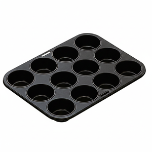 Stampo in acciaio antiaderente per 12 muffin della gamma "Moka" (Ibili 820501) - Product Image 2
