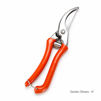Zware Tuinschaar met Veiligheidsbeveiliging en Veerretour, 8 inch, voor Bloemen, Planten, Bonsai & Fruitplukken, Werkplaatsgereedschap