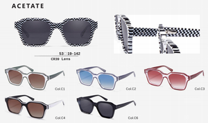 Nueva Llegada SA0252 Gafas de Sol Unisex de Acetato con Montura Completa, Protección UV400, para Adultos, OEM, Disponibles para Envío Inmediato, Alta Calidad - Product Image 5