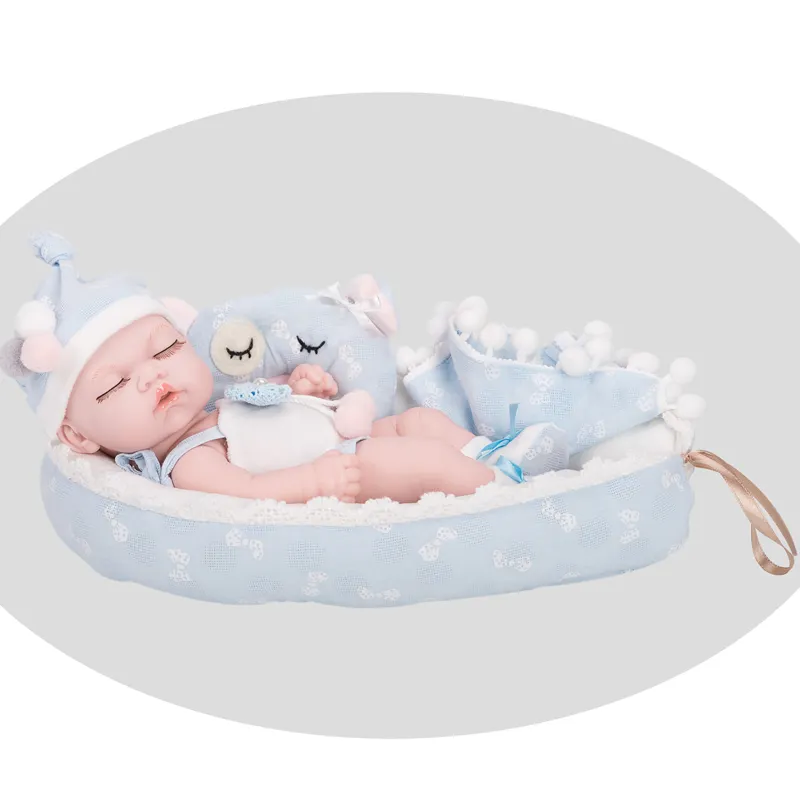 Baby Girl Giocattoli Hot Mini Morbido Silicone Pieno Realistica Reborn Baby 10 pollice Bambole