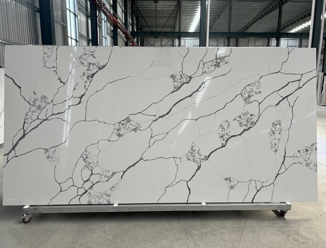 Premium Quality Quartz Slabs Calacatta White Quartz Quartz Worktops KL6643