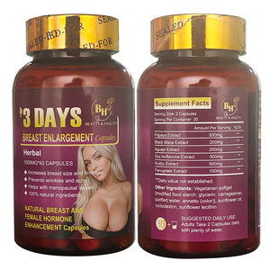 Groothandel Private Label Kruidensupplement Softgel Bevordert Vrouwelijke Hormonale Borstversterker Borstvergrotingscapsules - Product Image 3