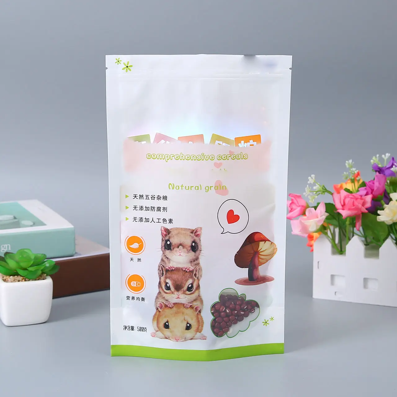 Borsa porta criceti borsa per imballaggio alimentare multiuso liofilizzata naturale pura cincillà coniglio criceto sacchetti per alimenti