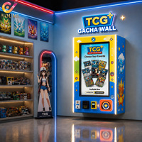 Máquina Expendedora de Tarjetas Coleccionables Pokémon con Pantalla Táctil de 32 Pulgadas, Pago sin Efectivo, Montada en la Pared, con Sistema de Control en la Nube