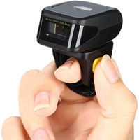 Mini Escáner de Código de Barras Inalámbrico de 2.4G, Lector de Códigos QR Pequeño para Dedos, Compatible con Tablets Android