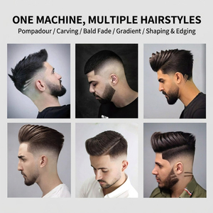 Tondeuse <span class=keywords><strong>à</strong></span> cheveux professionnelle, corps métallique vintage, lame <span class=keywords><strong>à</strong></span> coins arrondis, écran LED, batterie au lithium, type C, sans danger pour <span class=keywords><strong>la</strong></span> peau, usage domestique pour barbier - Product Image 4
