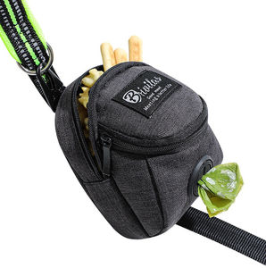 Commercio all'ingrosso di alta qualità portatile logo personalizzato sling pet dog walking treat bag training food pouch con dispenser di sacchetti di cacca - Product Image 1
