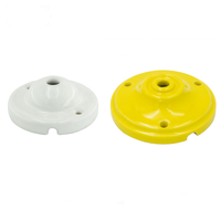 Support de lampe en porcelaine E14, porte-lampe avec plafond en céramique, douille de lampe, rose