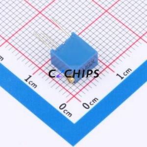 ตัวต้านทาน/โพเทนชิโอมิเตอร์แบบปรับได้สำหรับ3266X-504-LF ผ่านชิ้นส่วนรู (THT)-3P, ตัวต้านทาน6.8x4.7มม. 500Kohm 10% 500 250mw ppm/℃ - Product Image 2