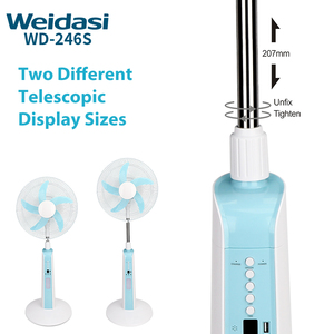 Ventilateur solaire rechargeable 25W avec batterie au lithium, moteur sans balais, ventilateur sur pied solaire avec ampoules LED, garantie <span class=keywords><strong>3</strong></span> ans - Product Image 5