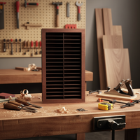 Étagère de rangement pour cassettes audio en bois, type sur pied, trois niveaux, non pliable, pour bureau