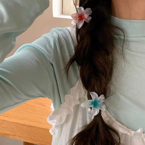 Mini fermaglio per capelli fiori fermaglio per capelli mollette in plastica colorata pinze per donne ragazze regali di festa accessori per capelli 4 cm - Product Image 3