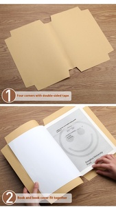 Pellicola Protettiva <span class=keywords><strong>Adesiva</strong></span> Personalizzata in <span class=keywords><strong>Carta</strong></span> Kraft per Copertine di Libri Formato A3 A4 per Cancelleria Scolastica - Product Image 4