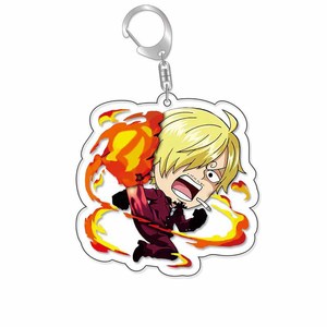 Nuevo llavero de acrílico transparente <span class=keywords><strong>Luffy</strong></span> de una pieza, colgante de engranaje de impresión de doble cara 5 - Product Image 5
