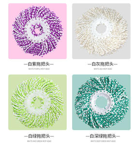 Cabezal de fregona de microfibra DS2019 con acero para fregona giratoria, almohadillas de algodón giratorias, <span class=keywords><strong>trapo</strong></span> para limpiar el suelo, paño de repuesto para lavado - Product Image 1