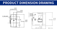 Module télémètre Siman SDDM1200 précis, portée 1200m, mesure de distance 1m, capteur laser de golf 905nm, plastique, garantie 1 an
