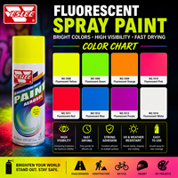 Peinture en aérosol néon acrylique à séchage rapide, haute brillance, multi-usages, fluorescente, pour voiture, métal, plastique, bois, fourniture d'usine
