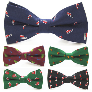 Christmas Bow Tie Casual Shirts Silk Bowties for Men Women Bow Knot Adult Jacquard Bow Ties Cravats Party Bowties - Product Image 3