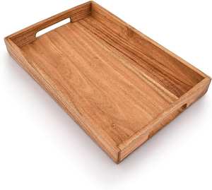 Home Rectangle Wooden Modern <b>Crackle</b> Glaze <b>Candle</b> Holder Table Decoration Natural Color Prom Party Discount - Product Image 1