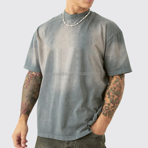 Camisetas de Lujo Estilo Streetwear con Lavado Ácido, Fabricante de Camisetas Blancas Personalizadas, Camisetas Estampadas de Gran Gramaje, Camisetas Oversize de Diseñador para Hombre - Product Image 1